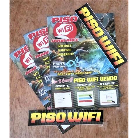 Piso Wifi Box Sticker Only .